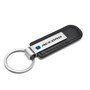 Honda Blue Logo Accord Silver Metal Black PU Leather Strap Key Chain