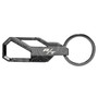 Dodge R/T Logo Topographic Black Carabiner Style Snap Hook Metal Key Chain