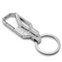 Dodge Scat-Pack Topographic Silver Carabiner Style Snap Hook Metal Key Chain