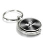 Hummer H2 Gray Brushed Metal Spinner Key Chain