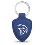 Dodge SRT Hellcat Blue Shield-Shape Style Genuine Leather Key Chain