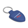 Dodge Charger R/T Blue Shield-Shape Style Genuine Leather Key Chain