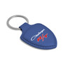Dodge Challenger R/T Classic Blue Shield-Shape Style Genuine Leather Key Chain