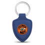 Dodge Super-Bee Logo Blue Shield-Shape Style Genuine Leather Key Chain