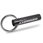 Dodge Charger Black Real Carbon Fiber Custom Designed Tube Style Key Chain