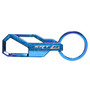 Dodge SRT-8 Topographic Blue Carabiner Style Snap Hook Metal Key Chain