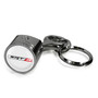 Dodge SRT-8 Logo in White on Black Engine Piston and Rod Metal Key Chain