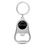 Dodge Black Logo Chrome Finish Flat Bottle Opener Metal Key Chain