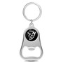 Dodge Demon Black Logo Chrome Finish Flat Bottle Opener Metal Key Chain