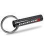 Dodge Black Real Carbon Fiber Custom Designed Tube Style Key Chain