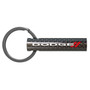 Dodge Black Real Carbon Fiber Custom Designed Tube Style Key Chain