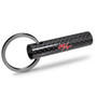 Dodge R/T Logo Black Real Carbon Fiber Custom Designed Tube Style Key Chain