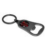 Dodge Demon in Red Logo Carbon Fiber Flat Bottle Opener Black Metal Key Chain