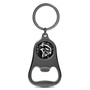 Dodge Hellcat Logo Carbon Fiber Flat Bottle Opener Black Metal Key Chain