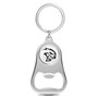 Dodge Hellcat White Logo Chrome Finish Flat Bottle Opener Metal Key Chain