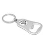 Dodge Hellcat White Logo Chrome Finish Flat Bottle Opener Metal Key Chain