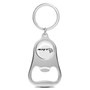 Dodge SRT Hellcat White Logo Chrome Finish Flat Bottle Opener Metal Key Chain