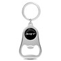 Dodge SRT Black Logo Chrome Finish Flat Bottle Opener Metal Key Chain
