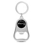 Dodge SRT Hellcat Black Logo Chrome Finish Flat Bottle Opener Metal Key Chain