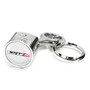 Dodge SRT-8 Logo in White Chrome Finish Engine Piston and Rod Metal Key Chain