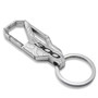 Chrysler 300 Topographic Silver Carabiner Style Snap Hook Metal Key Chain