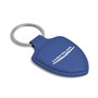 Chrysler Logo Blue Shield-Shape Style Genuine Leather Key Chain