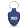 Chrysler 300 Blue Shield-Shape Style Genuine Leather Key Chain