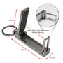 Jeep Wagoneer Multifunction Cell Phone Stand Purse Bag Hook Table Hanger Foldable Gunmetal Gray Key Chain