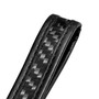 Jeep 4xe in Black Real Carbon Fiber Loop-Strap Chrome Hook Key Chain