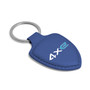Jeep 4xe Blue Shield-Shape Style Genuine Leather Key Chain