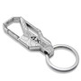 Jeep 4xe Topographic Silver Carabiner Style Snap Hook Metal Key Chain