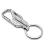 Jeep Cherokee Topographic Silver Carabiner Style Snap Hook Metal Key Chain