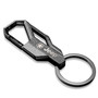 Jeep Willys Star Logo Topographic Black Carabiner Style Snap Hook Metal Key Chain
