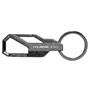 Jeep Rubicon Wrangler Topographic Black Carabiner Style Snap Hook Metal Key Chain