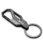 Jeep Topographic Black Carabiner Style Snap Hook Metal Key Chain