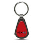 Jeep 4xe Red Dome Dark Gunmetal Metal Teardrop Key Chain