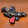 Jeep 4xe Red Dome Dark Gunmetal Metal Teardrop Key Chain