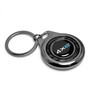 Jeep 4xe Real Black Carbon Fiber Gunmetal Roundel Metal Case Key Chain