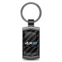 Jeep 4xe Real 3K Carbon Fiber Gunmetal-Black Metal Case Key Chain