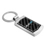 Jeep 4xe Real 3K Carbon Fiber Chrome Metal Case Key Chain