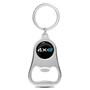 Jeep 4xe Black Chrome Finish Flat Bottle Opener Metal Key Chain