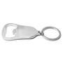 Jeep Trailhawk White Logo Chrome Finish Flat Bottle Opener Metal Key Chain