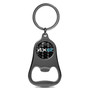 Jeep 4xe Carbon Fiber Flat Bottle Opener Black Metal Key Chain