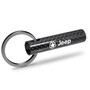 Jeep Willys Star Logo Black Real Carbon Fiber Custom Designed Tube Style Key Chain