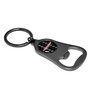 Jeep Trailhawk Logo Carbon Fiber Flat Bottle Opener Black Metal Key Chain