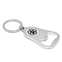 Jeep Willys Star White Logo Chrome Finish Flat Bottle Opener Metal Key Chain
