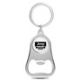 Jeep Grill White Logo Chrome Finish Flat Bottle Opener Metal Key Chain