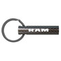 RAM Logo Black Real Carbon Fiber Custom Designed Tube Style Key Chain