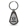 RAM Power Wagon Silver Genuine Carbon Fiber Black Metal Teardrop Key Chain