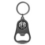 RAM 2019 up Logo Carbon Fiber Flat Bottle Opener Black Metal Key Chain